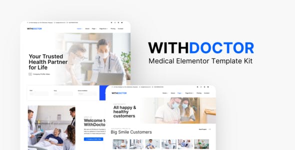 WithDoctor – Medical Elementor Template Kit WithDoctor – Medical Elementor Template Kit