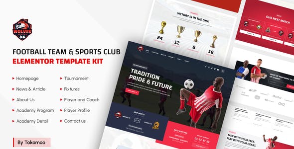 Wolves – Football Team & Sports Club Elementor Template Kit Wolves – Football Team & Sports Club Elementor Template Kit