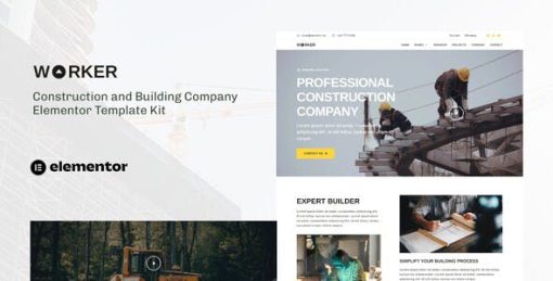 Worker – Construction & Building Company Elementor Template Kit