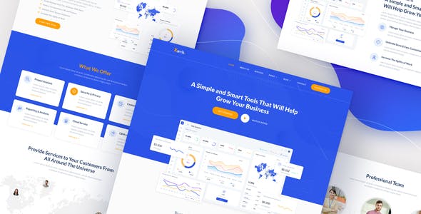 Xarris – SaaS & Startup Elementor Template Kit Xarris – SaaS & Startup Elementor Template Kit