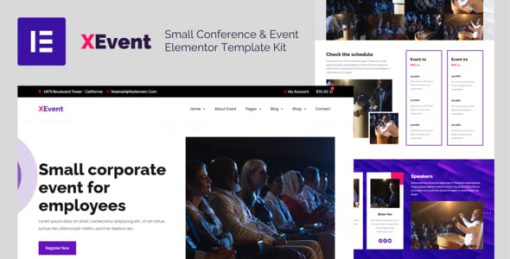 XEvent – Small Conference & Event Elementor Template Kit