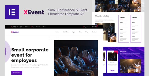 XEvent – Small Conference & Event Elementor Template Kit XEvent – Small Conference & Event Elementor Template Kit