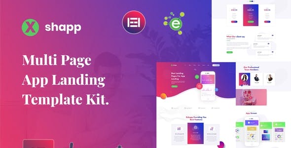 Xshapp – App Landing Elementor Template Kit Xshapp – App Landing Elementor Template Kit