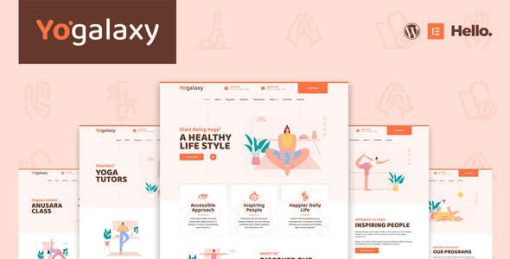 Yogalaxy – Yoga Pilates Fitness Studio Elementor Template Kit