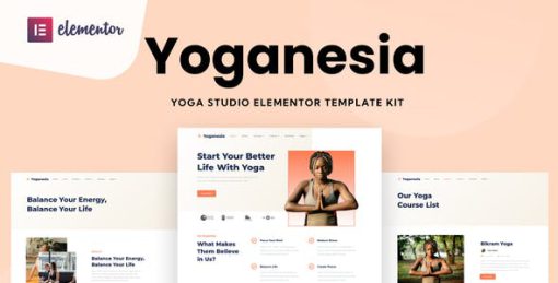 Yoganesia – Yoga Training Elementor Template Kit
