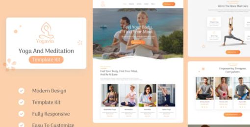Yogavia – Yoga & Meditation Elementor Template Kit