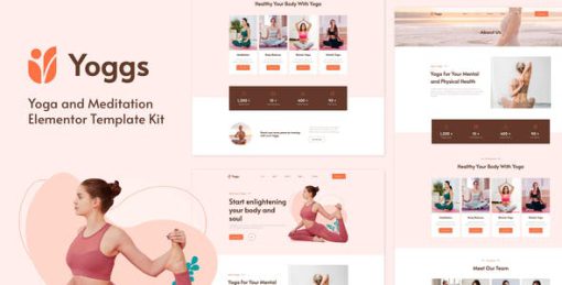 Yoggs – Yoga & Meditation Elementor Template Kit
