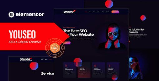 Youseo – SEO & Digital Creative Agency Elementor Template Kit