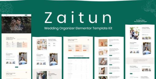 Zaitun – Wedding Organizer Elementor Template Kit