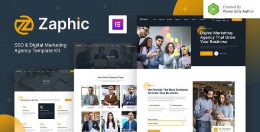 Zaphic – SEO & Digital Marketing Agency Elementor Template Kit