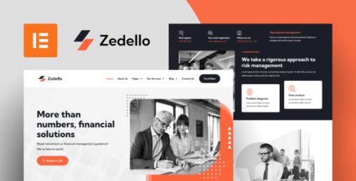 Zedello – Consultant & Finance Business Elementor Template Kit