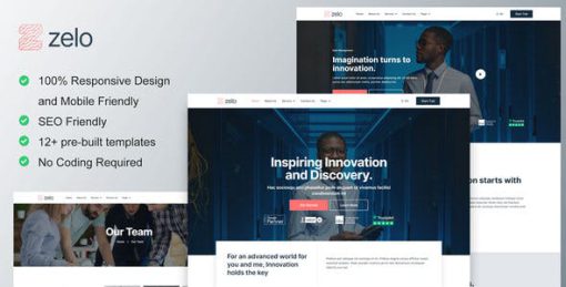 Zelo – Startup Business & Technology Company Elementor Template Kit