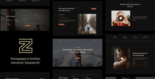 Zenin – Photography & Portfolio Elementor Template Kit