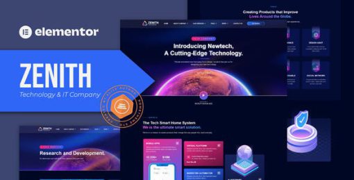 Zenith – Technology & IT Company Elementor Template Kit