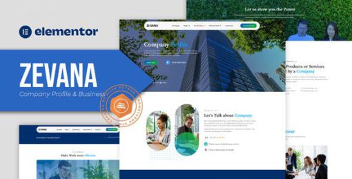 Zevana – Company Profile & Business Elementor Template Kit