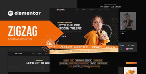 Zigzag – Creative Industries Elementor Template Kit