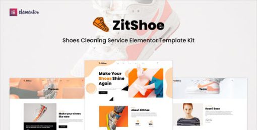 Zitshoe – Shoes Cleaning Service Elementor Template Kit