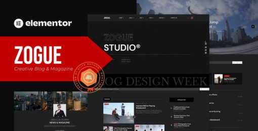 Zogue – Creative Blog & Magazine Elementor Pro Template Kit