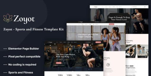 Zoyot – Sports & Fitness Elementor Template Kit