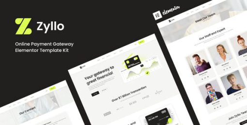 Zyllo – Online Payment Gateway Elementor Template Kit