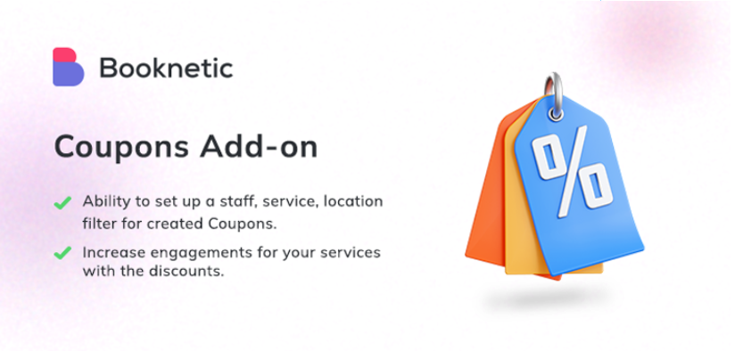 Coupons for Booknetic Coupons for Booknetic