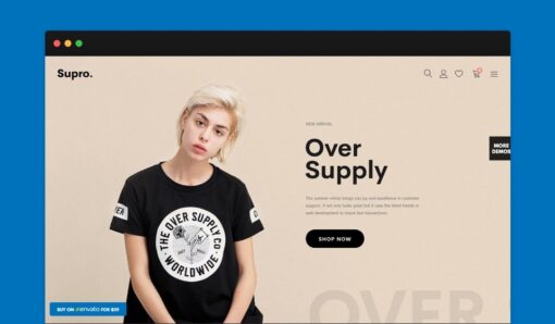 Supro – Minimalist AJAX WooCommerce WordPress Theme