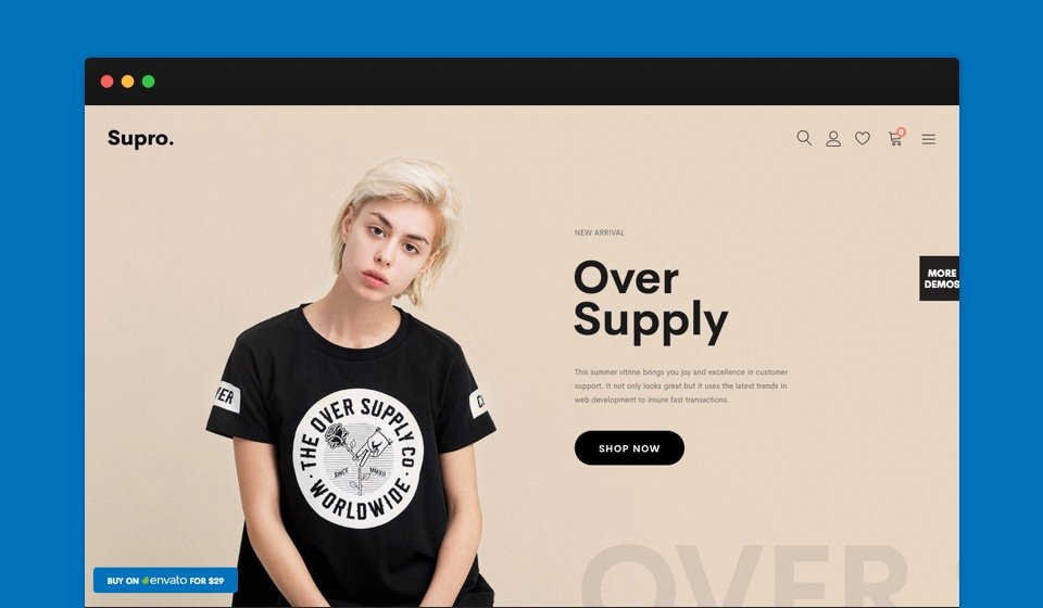 Supro – Minimalist AJAX WooCommerce WordPress Theme Supro – Minimalist AJAX WooCommerce WordPress Theme