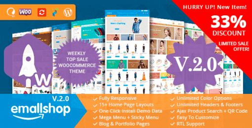 Emallshop – Responsive Multipurpose Woocommerce Theme