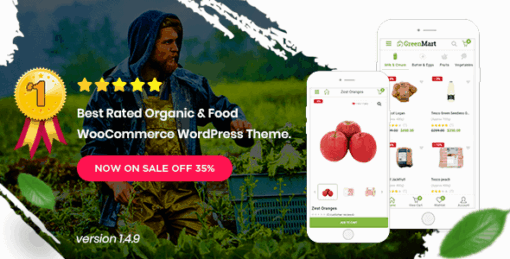 Greenmart – Organic & Food Woocommerce WordPress Theme