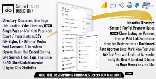 Simple Link Directory – Pro