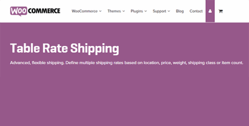 Woocommerce Table Rate Shipping