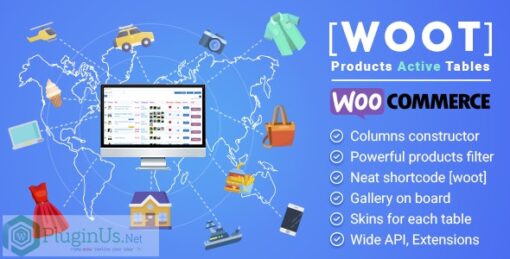 WOOT – WooCommerce Active Products Tables