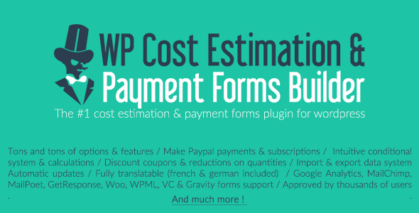 Wp Cost Estimation & Payment Forms Builder Wp Cost Estimation & Payment Forms Builder