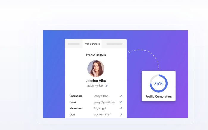 User Registration Profile completeness User Registration Profile completeness