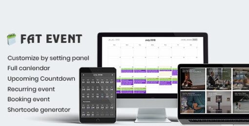FAT Event – WordPress Event and Calendar Booking