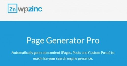 Page Generator Pro