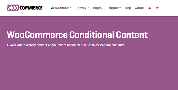 Woocommerce Conditional Content Woocommerce Conditional Content
