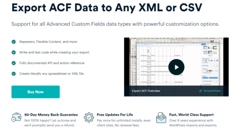 WP All Export – ACF Export Add-On Pro
