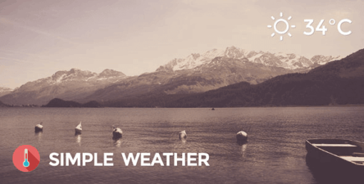 Simple Weather Plugin – Weather WordPress Shortcode & Widget