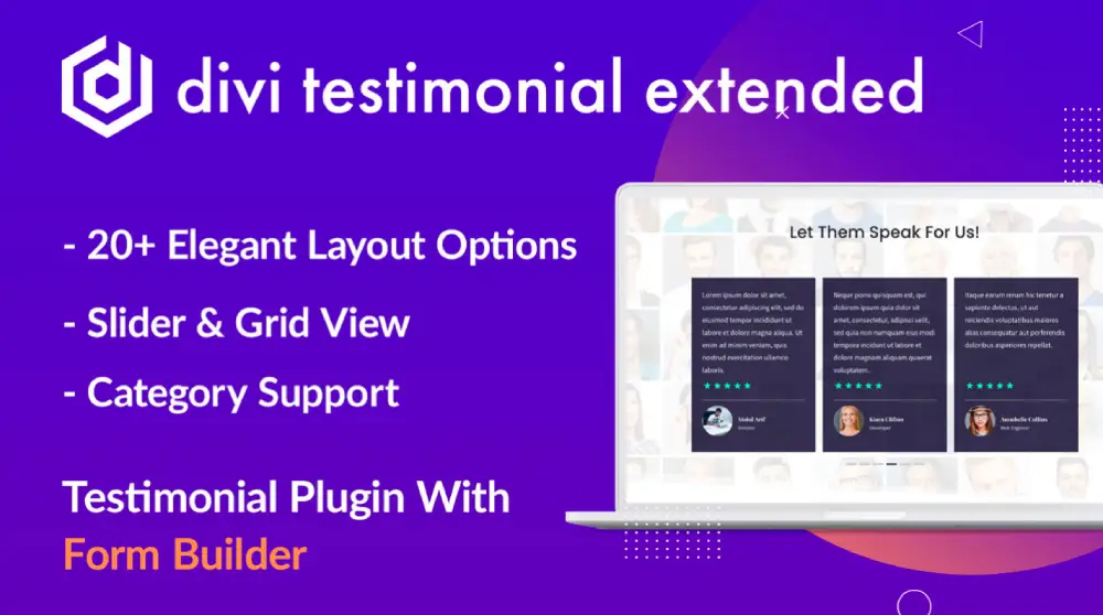 Divi Testimonial Extended Divi Testimonial Extended