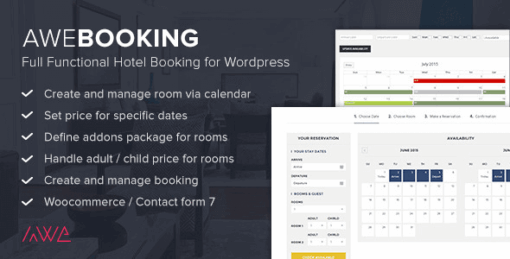 Awebooking – Online Hotel Booking For WordPress