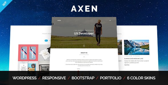 Axen – Personal Portfolio WordPress Theme Axen – Personal Portfolio WordPress Theme