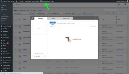 Barcode Scanner with Inventory & Order Manager – (business)