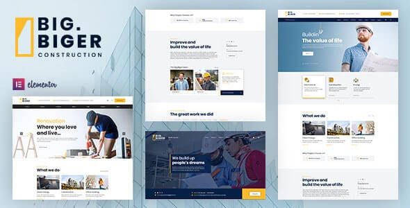 Bigger – Construction WordPress Theme Bigger – Construction WordPress Theme