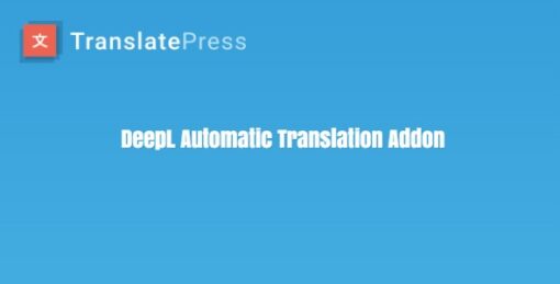 TranslatePress – DeepL Automatic Translation Add-on