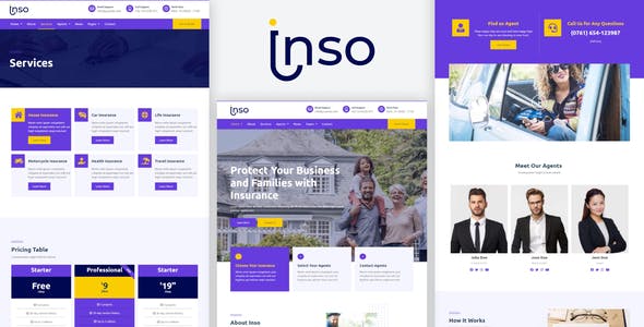 Inso – Insurance Business Elementor Template Kit Inso – Insurance Business Elementor Template Kit