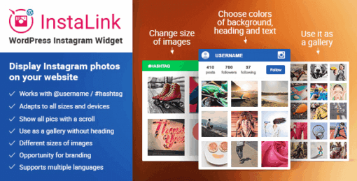 Instagram Widget – Instagram For WordPress