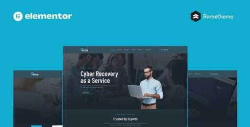 Intera – Cybersecurity Elementor Pro Full Site Template Kit
