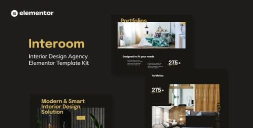 Interoom – Interior Design & Architecture Elementor Template Kit