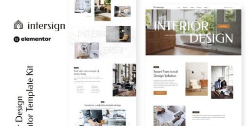 InterSign – Interior Design & Architecture Elementor Template Kit